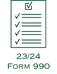 Icon of a checklist with "23/24 Form 990" underneath